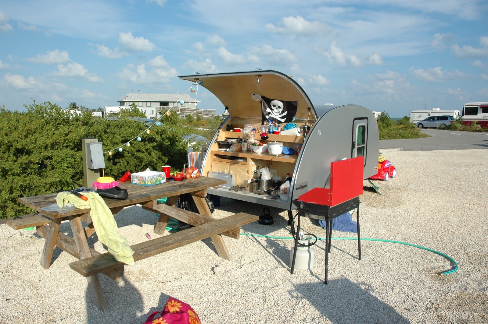 Teardrop Camper at Curry Hammock State Park